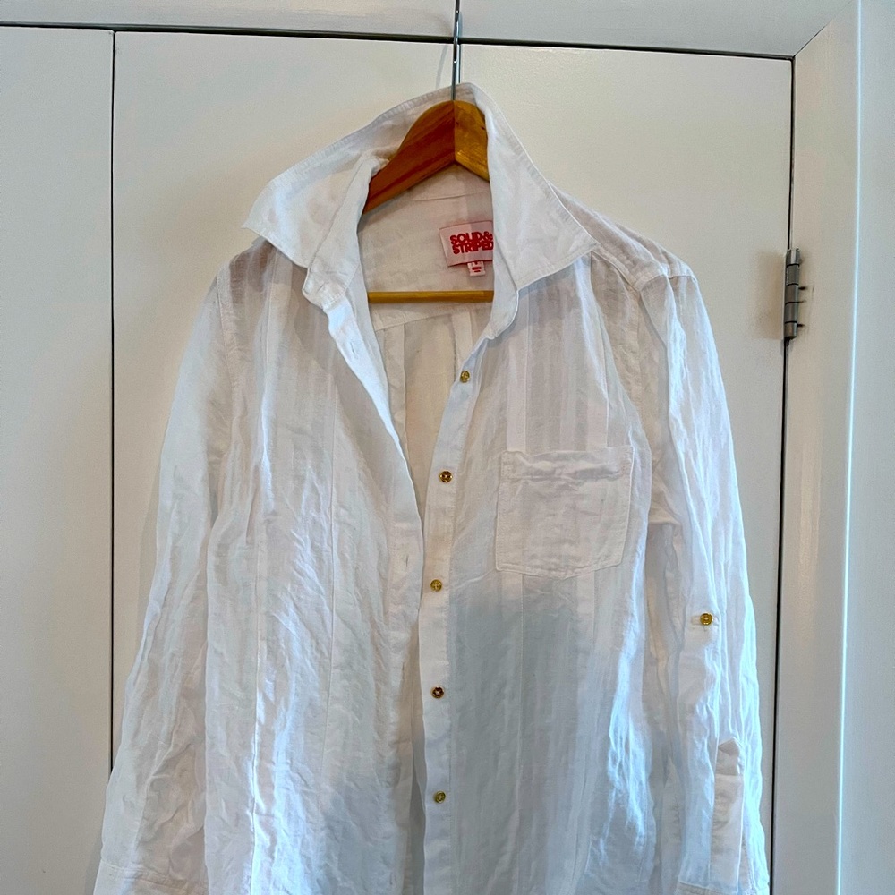 Solid & Striped Cover-up White
